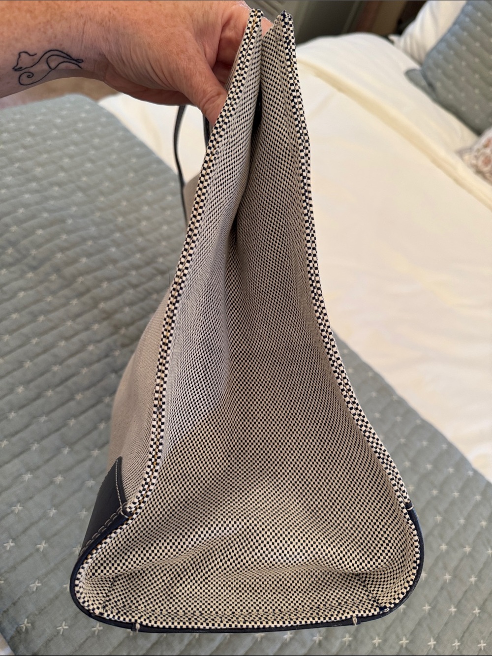 EUC Tory Burch Limited Edition Ella Colorblock Tote - Picture 11 of 16